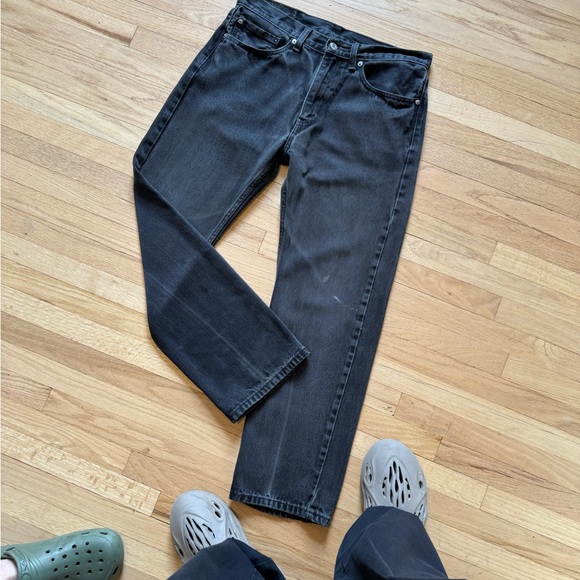 Vintage 90s Levi's 501 Ash Gray Denim Jeans - Picture 4 of 9